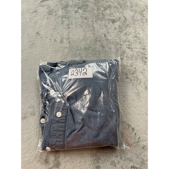 Old Navy Men XXL Chambray Double Pocket Classic Fit Button-Up RN 54023 Shirt - Picture 9 of 9